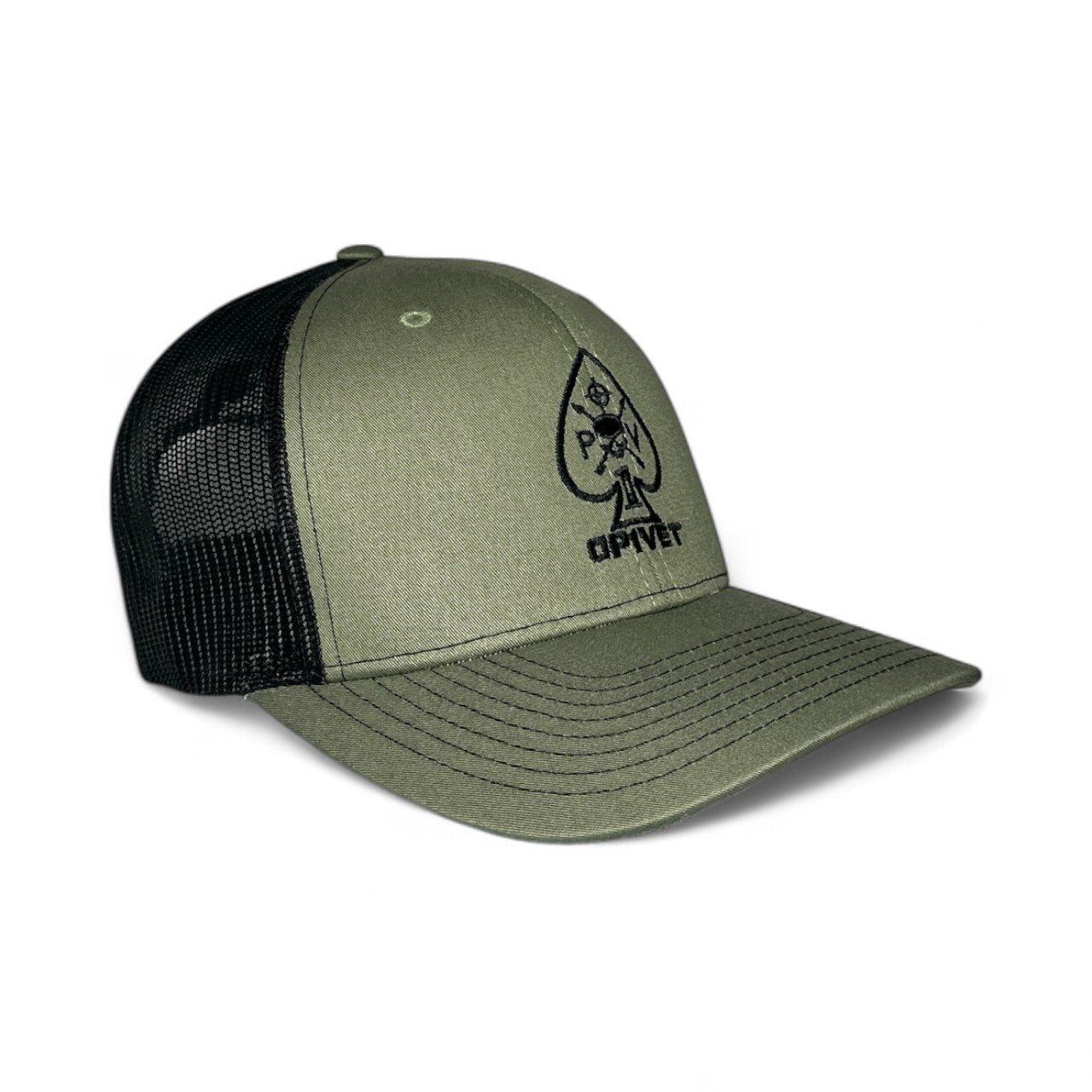 Green & Black Center OP1VET Hat