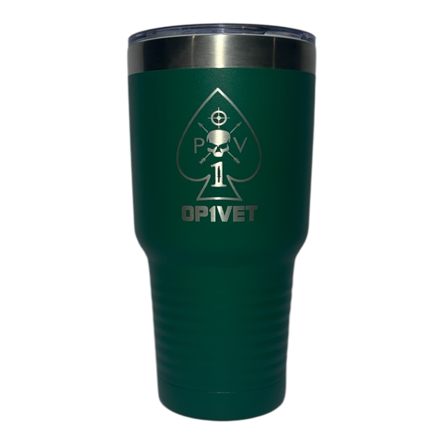 Green OP1VET 30oz Travel Mug