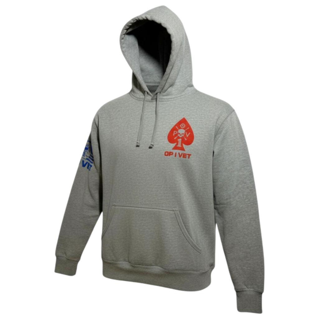 Gray OP1VET Hooded Sweatshirt