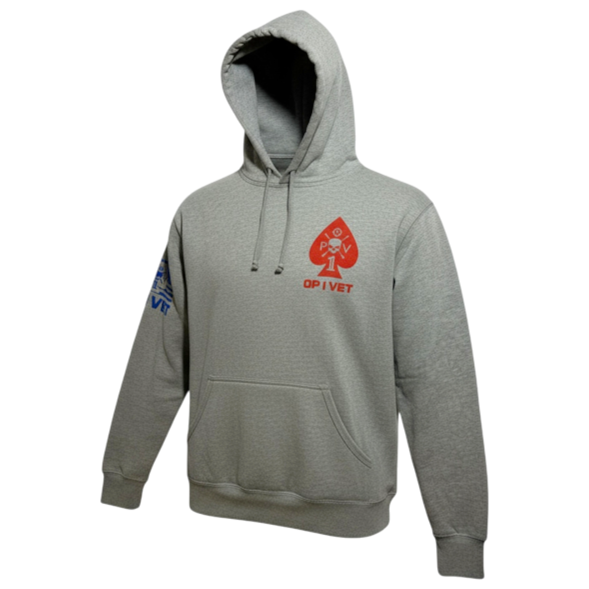 Gray OP1VET Hooded Sweatshirt