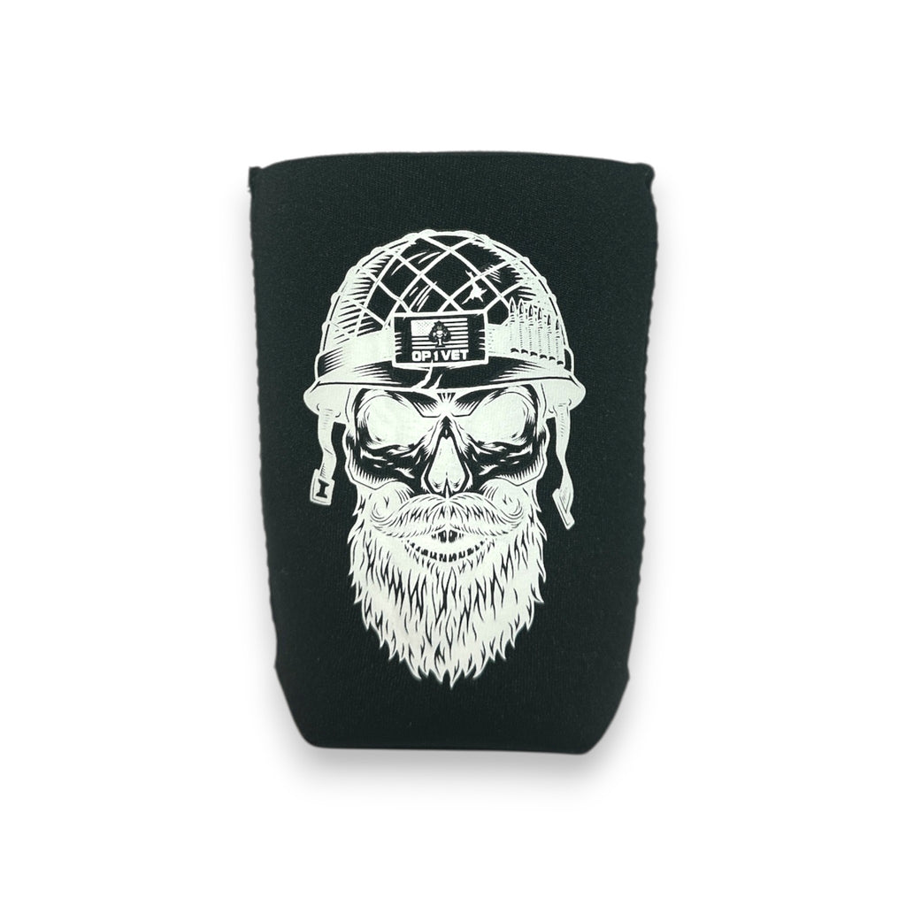 OP1VET Skull Logo Koozie