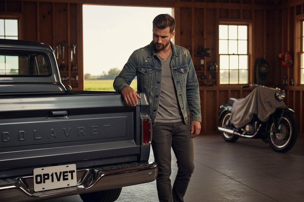 OP1VET Mirror License Plate